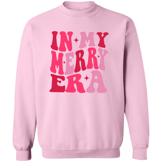 Retro Christmas Sweatshirt, Funny Christmas Shirt, In My Merry Era, Vintage Christmas Sweater, Christmas Sweatshirts for Women, Gift for Her