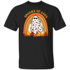 Retro Halloween Shirt, Spooky Season Shirt, Cute Ghost Shirt, Fall Rainbow Shirt, Autumn Shirt, Halloween Women's Shirt