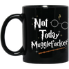 Wizard Gift for Wizarding Fans Not Today Mugglefu*ker Funny Coffee Mug Cute Full Color Christmas Birthday Present for Harry Fans Men Women