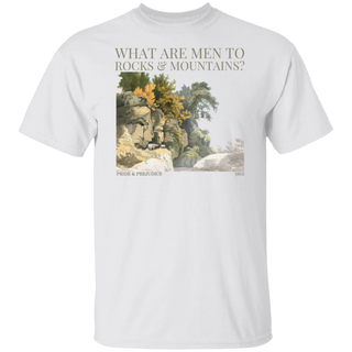 Pride And Prejudice Shirt, What Are Men To Rocks & Mountains, Light Academia, Jane Austen Gifts, Feminism Shirt, Reader Gift