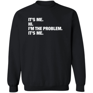 Its Me Hi I'm the Problem Sweater, Black And White Book Spines,Fan Sweatshirt,positive shirt