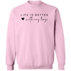 Life is Better With My Boys Sweatshirt and Hoodie, Mom of Boys Sweatshirt, Mom of Boys Crewneck, Mom of Boys Shirt