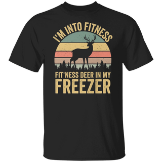 Im Into Fitness Deer In My Freezer Shirt, Deer Hunting Shirt, Hunting Shirt For Men, Buck Hunting Shirt, Gift For Hunting Husband