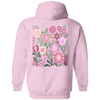 Oversized Wildflowers Hoodie Pressed Flowers Hoodie Nature Hoodie Cottagecore Hoodie Forest Green Hoodie Dark Green Hoodie Pastel Hoodie