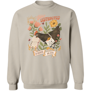 Boho Chickens and Jesus Sweatshirt, Funny Christian Chicken Shirt, Faith based sweatshirt, homestead mom sweatshirt, homeschool mom gift
