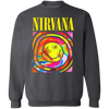 Nirvana smiled face dark heather Sweatshirt 2