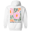 Retro Floral Hoodie, Oversized Sweatshirt, Word On Back , Wildflower Shirt, Trendy Hoodie, Preppy Clothes, Summer Crewneck, Indie Apparel