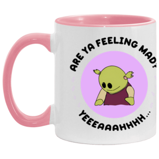 Nanalan Mona Are you feeling mad? Feeling kinda sad? Double Side + Two-Tone Coffee Mugs, 11oz Viral Meme Mug Gifts for her Valentines