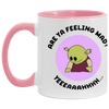 Nanalan Mona Are you feeling mad? Feeling kinda sad? Double Side + Two-Tone Coffee Mugs, 11oz Viral Meme Mug Gifts for her Valentines