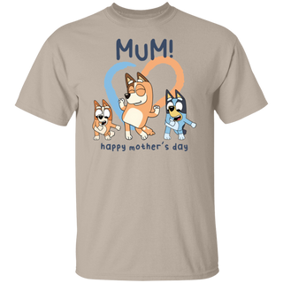 Bluey Mum Happy Mothers Day Unisex Tshirt, Bluey Mom Shirt, Best Mom Ever Tee, Gift For Her, Mothers day gift