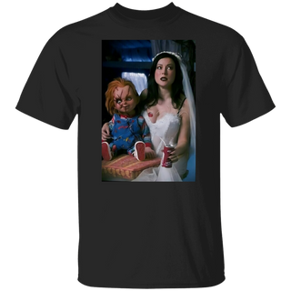 Bride Of Chuc-Ky Emo Punk Bride Gift Black Wedding Gift Jennifer Tilly Halloween Party Gothic Bridal Unisex T-Shirt