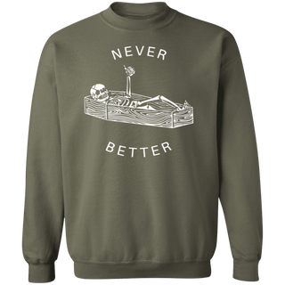 Never Better Skeleton Comfort Colors Shirt, Funny Dead Inside Sarcastic Shirt, Funny Gifts, Funny Sayings Shirt, Funny Mom Shirt
