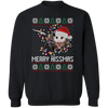 Ugly Christmas Sweater Screaming Possum Sweatshirt Ugliest Christmas Sweater Merry Hissmas Opossum Christmas Sweater Ugly Xmas Sweater Party
