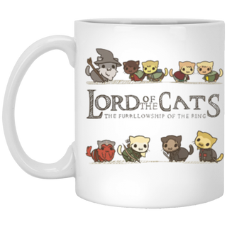 Lord of the Cats Mug, A Purrfect Gift for Rings Fans Gift Mug, Kittens and Animal Lovers Gift Mug, Lorf of the Cats Gift Mug