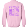Positive Quotes Purple Sweatshirt