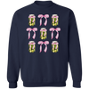 Pink Bow Sweatshirt, Pickle Lover Crewneck, Pickle Coquette Aesthetic Sweater, Pink Pickle Shirt, Pickle Sweatshirt, Trendy Ribbon Sweater
