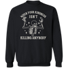 Funny Skeleton Meme Sweatshirt, Oversized Halloween Crewneck Skeleton Shirt, Trick-or-Treat Party Shirt, Spooky Halloween T-Shirt Mom Gift