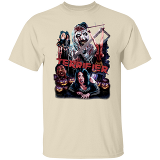 Terrifier Shirt, Vintage Terrifier Halloween T-Shirt Horror Movie Terrifier Tee, Scary Movie Terrifier Halloween Vibes Shirt