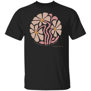 Bible Verse Shirt Boho Christian Shirt Retro Christian T-Shirt Flowers Womens Shirt Floral T-Shirt Psalm Gift For Her Godly