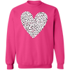 Valentine Heart Distressed - Heart, Sweatshirt, Valentines Day, Holidays, Gifts, Heart Sweatshirt, Valentines Sweatshirt