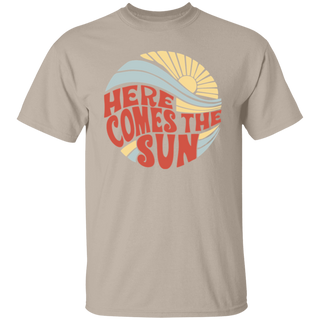 Here Comes The Sun T Shirt For Women, Travel Beach Vacation Shirt, Sunshine Shirt, Beatles Retro Shirt, Motivational Shirt, Gift For Her