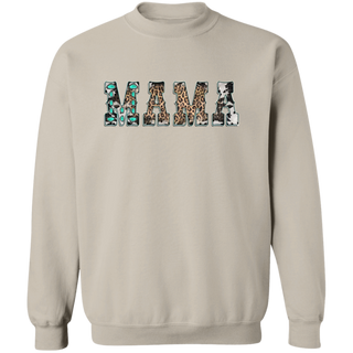 Mama Sweatshirt Mama Shirt Western Mama Crewneck Pullover Cowhide Mothers Day Gift For Mom Outfit Mama Loungewear Announcement Shirts