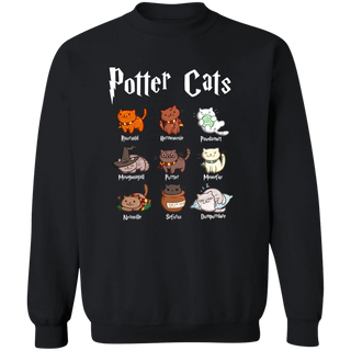 Potter cat dark collor Sweatshirt