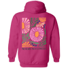 Retro Floral Hoodie, Oversized Sweatshirt, Word On Back , Wildflower Shirt, Trendy Hoodie, Preppy Clothes, Summer Crewneck, Indie Apparel
