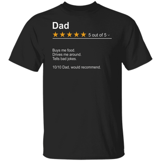 Dad Review T-Shirt For Men, Best Dad T-Shirt, Daddy T-Shirt, Fathers Day Gifts, Funny Dad Tshirt, Baby Announcement Gift For Daddy, Dada Tee