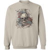 Skeleton Shirts Rock n Roll Skull Roses Long Sleeve Tshirt Vintage Skull Oversized Shirt Gothic Tattoo Design Rocker Long Sleeved Cotton Top