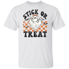 Ghost Nurse Halloween Shirt, Stick Or Treat Shirt, Spooky Nurse Phlebotomy Tech Halloween Nurse T-Shirt, Hospital Halloween Party TShirt