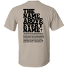 Christian Shirt, Jesus T-Shirt, The Name Above Every Name, Christian Shirts, Phillipians 2:9-11, Bible Verse Back Print Tee