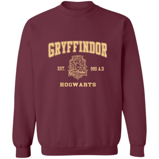 Marroon Gryffindor G180 Crewneck Pullover Sweatshirt
