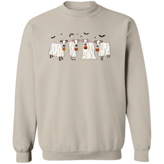 Halloween Sweatshirt, Cow Crewneck, Ghost Cows Sweatshirt, Halloween Sweater, Cow Ghost Shirt, Funny Halloween, Fall Shirt, Cow Lover Gift
