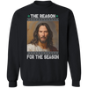 The Reason For The Season Keanu Christ Sweatshirt, T shirt, Jesus Keanu Reeves Ugly Christmas Sweater, funny keanu christmas sweater
