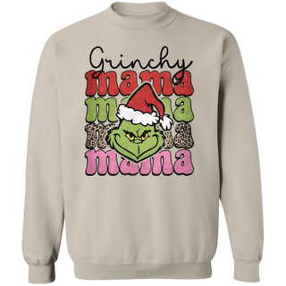 Grinchy Mama Christmas Crewneck Sweatshirt, Grinchmas Shirt, Grinch Hoodie Sweater, Christmas Grinch, Unisex Clothing