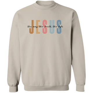 Jesus The Way The Truth The Life Sweatshirt, Womens Sweatshirt, Faith Sweatshirt, Christian Sweatshirt, Bible Verse, Jesus Lover