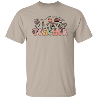 Teach Them Love Them Watch Them Grow, Cute Teacher Floral Tee, Back To School, Teacher Appreciation Gift, Sped Teacher Gift