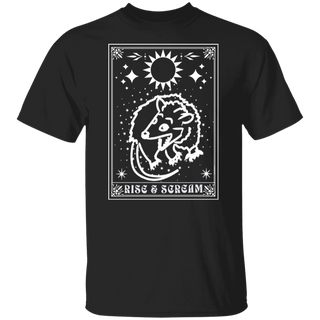 Rise and Scream Possum Shirt Opossum Tee Mystical Tee Possum Gifts Opossum Tshirt Tarot Card Shirt Shirts That Go Hard