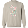 Spring Floral Bunny Shirt, Easter T-Shirt, Easter Bunny Sweatshirt, Floral Rabbit Sweatshirt, Spring Easter T-shirt,Easter Womens Sweatshirt