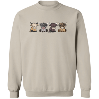 Highland cow football Sweatshirt