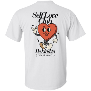 Self Love Club Shirt Trendy Mental Health Shirt Be Kind To Your Mind Retro Self Care Tee Love Yourself Oversized T Shirt