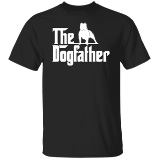 The Dogfather Pitbull Shirt, Pitbull Dad Tshirt, Father's Day Pitbull Dad Gift Tshirt, Pitbull Dog Owner Men Tee