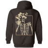Hot Coffee Drinking Skeleton Hoodie, Skeleton Coffee Hoodie, Staying Alive Coffee Hoodie,Skeleton Hoodie, Skeletons Halloween Skull Hoodie