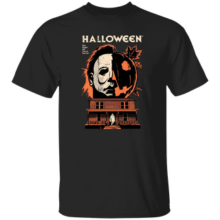 Michael Myer Halloween Graphic Tee Black Shirt Horror Movie Apparel Spooky Season T-Shirt For Men Women Halloween Lover Gift