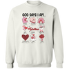 60D say I Am Valentine Sweatshirt Funny Valentines