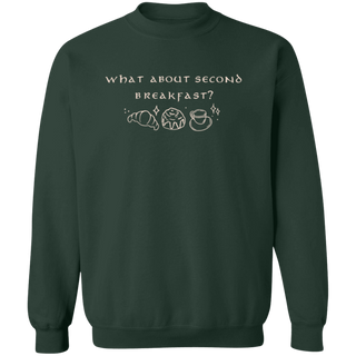What About Second Breakfast Crewneck Sweatshirt, J.R.R. Tolkien Sweatshirt, Hobbit Sweatshirt, Cozy Crewneck, Reader Sweater