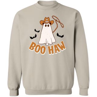 Halloween Boo Haw Sweatshirt, Cowboy Halloween Hoodie, Country Cowgirl Halloween Outfit, Cowboy Ghost Tee, Retro Fall Sweatshirt
