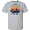 I Can't Work My Arm Is In A Cast | Mens Fishing T Shirt, Funny Fishing Shirt, Fishing Graphic Tee, Fisherman Gifts, Present For Fisherman,