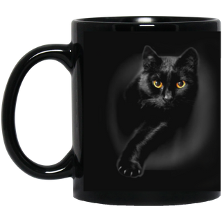 Black cat Mug 11oz